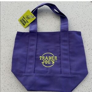 Trader Joe's Mini Purple Tote Bag